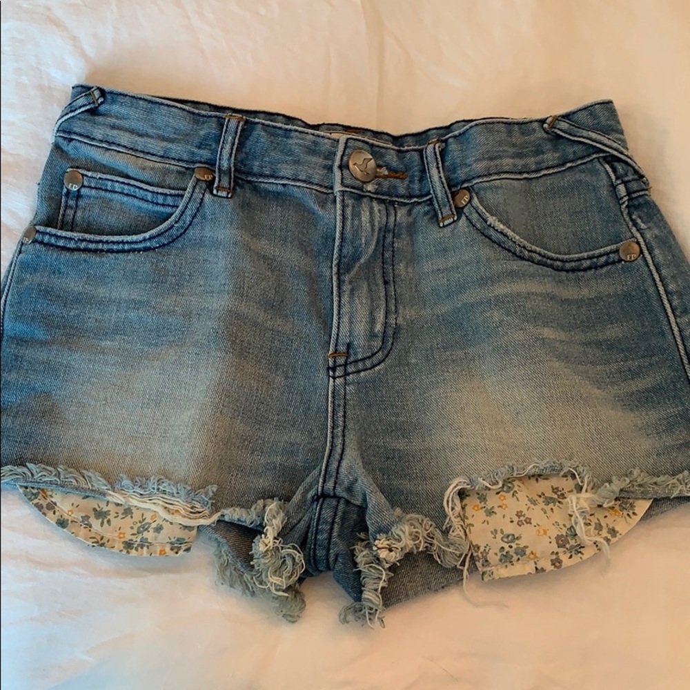 Free people Jean shorts
